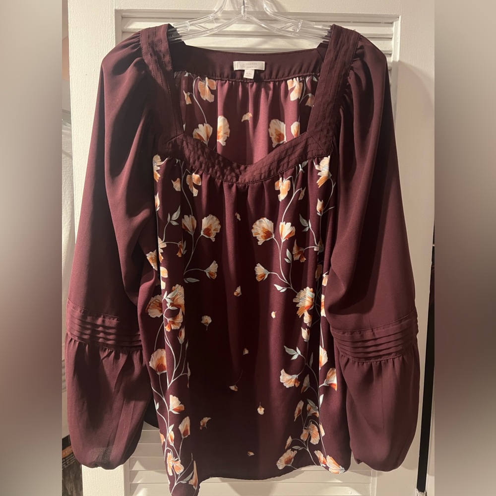 Lauren Conrad Floral Blouse